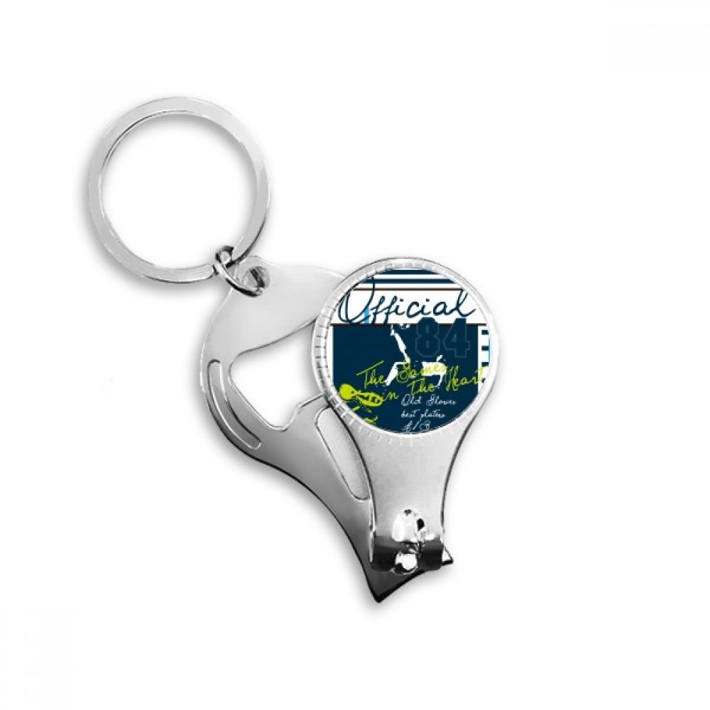 Porte-clés Football idée cadeau supporter avec coupe-ongles discret