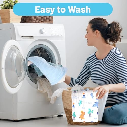 Image of Kassy Pop Muslin Cotton Bath Towel Cum Baby Swaddler | Extra Soft Towels for Newborn 0 to 3 Years l 100% Organic Cotton wash Towel | 105 X 105 cm (Bear Print)