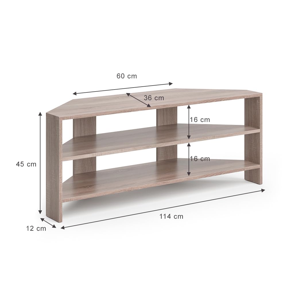 Vicco Mueble bajo para TV, Sonoma, 114 x 45 cm