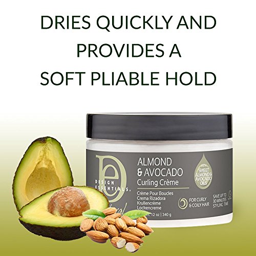 Design Essentials Natural Almond & Avocado Curling Creme, 12 Oz