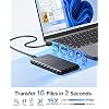ORICO 2.5 inch External Hard Drive Enclosure USB 3.0 to SATA III for 7mm and 9.5mm SATA HDD SSD Tool Free [UASP Supported] Black (25PW1-U3)