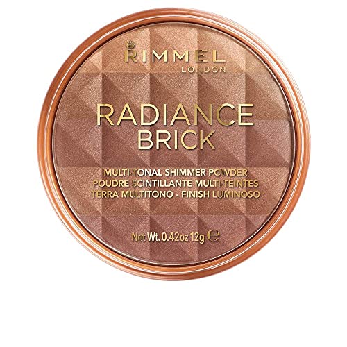 Rimmel London Shimmer Brick Bronzer Powder, Polvos bronceadores, Tono 3 - 130 g