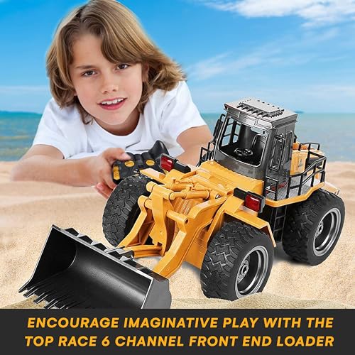 image for Top Race 6 Channel Full Functional Front Loader RC Remote Control Cons