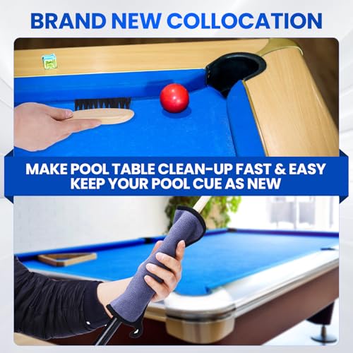 10-in-1 Pool Cue Tip Shaper, Professional Cue Stick Tool Kit for Billiards Enthusiastsm, Pool Cue Shaper Accessories for Replacement and Shaping Cue Tips