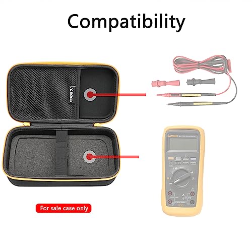 Image of RLSOCO Carrying Case for Fluke A283FC Wireless AC /DC Current Clamp & Fluke 283FC /28 II /189 /187 & Greenlee DM-820A True-RMS Wireless Multimeter (Case Only)