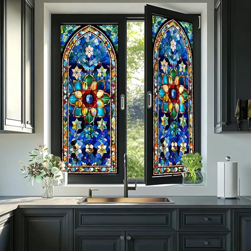Vinilo decorativo para ventana privacidad 17.5x39.4 pulg. miniatura 4