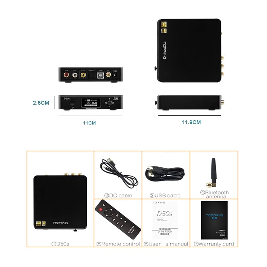 Topping D50s DAC ブラック Topping D50s DAC, PA3, & P50 | Audiophile | DACs | Drop