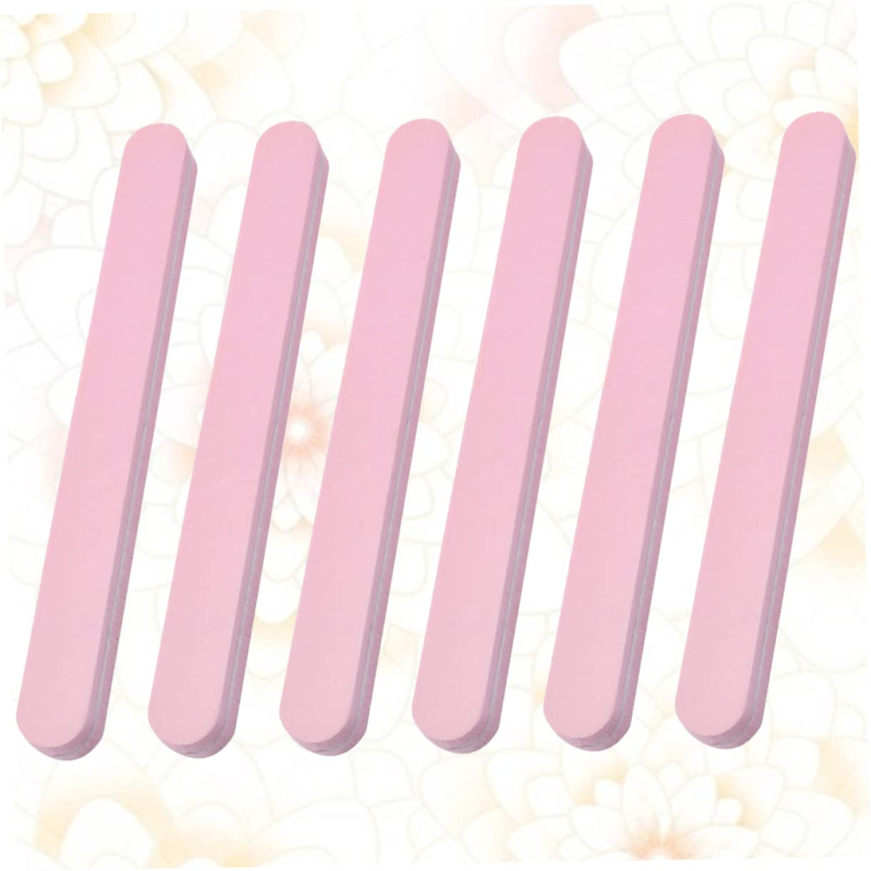 PACKOVE 6pcs Multifunctional Nail Files Dual Sided Pink Buffing Tools for Manicure Nail Art for Home Salon Use Safe for Easy Polish Removal Surface Sanding