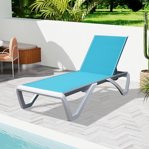 Domi Outdoor Lounge Chair, Aluminum Lounge Chair for Outside with