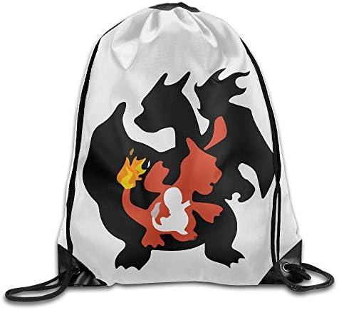 Pokemon Charmeleon Charizard Charmander Skyline Bag Gym Sack Gym Drawstring Sport Backpack