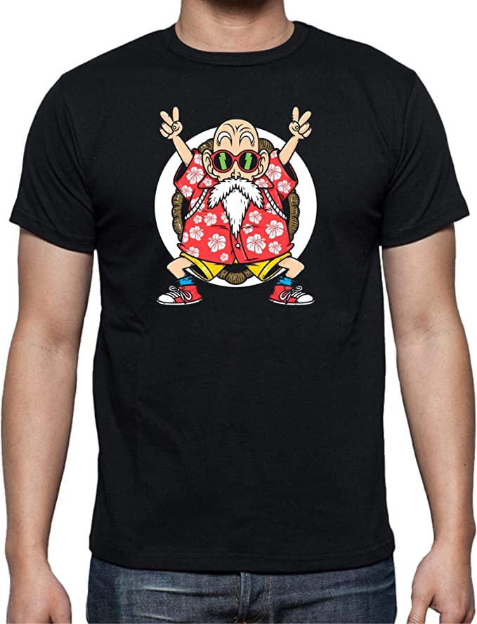 TusPersonalizables T-shirt pour homme – Maître Roshi Paz – DB Fan Art, Noir , 3XL grande taille