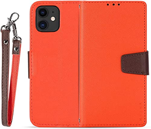 Coque rabat iPhone 13 Pro rouge protection totale écran et dos