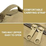 aiGear Plecak taktyczny, 25 l / 35 l / 45 l / 55 l plecak wojskowy na kemping, wędrówki, polowanie z systemem Molle, plecak wojskowy, 55 l khaki, 55L Khaki, Plecaki na co dzień