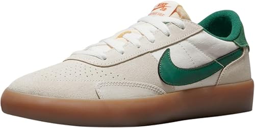 Nike Men SB Heritage Vulc SAIL/Gorge Green-SAIL-Safety Orange Skateboarding 9 UK
