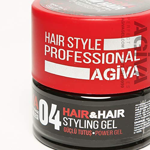 Agiva Hair Styling Gummy Gel 04 Power Hold Wet Look 7Oz #TOP2