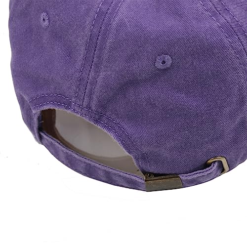 Image of HH HOFNEN Baseball Cap Washed Cotton Unstructured Vintage Hat for Men Women | Unisex Sports Ball Caps Sun Protection Adjustable Outdoor Curved-Brim Dad Hat Classic Plain Cap