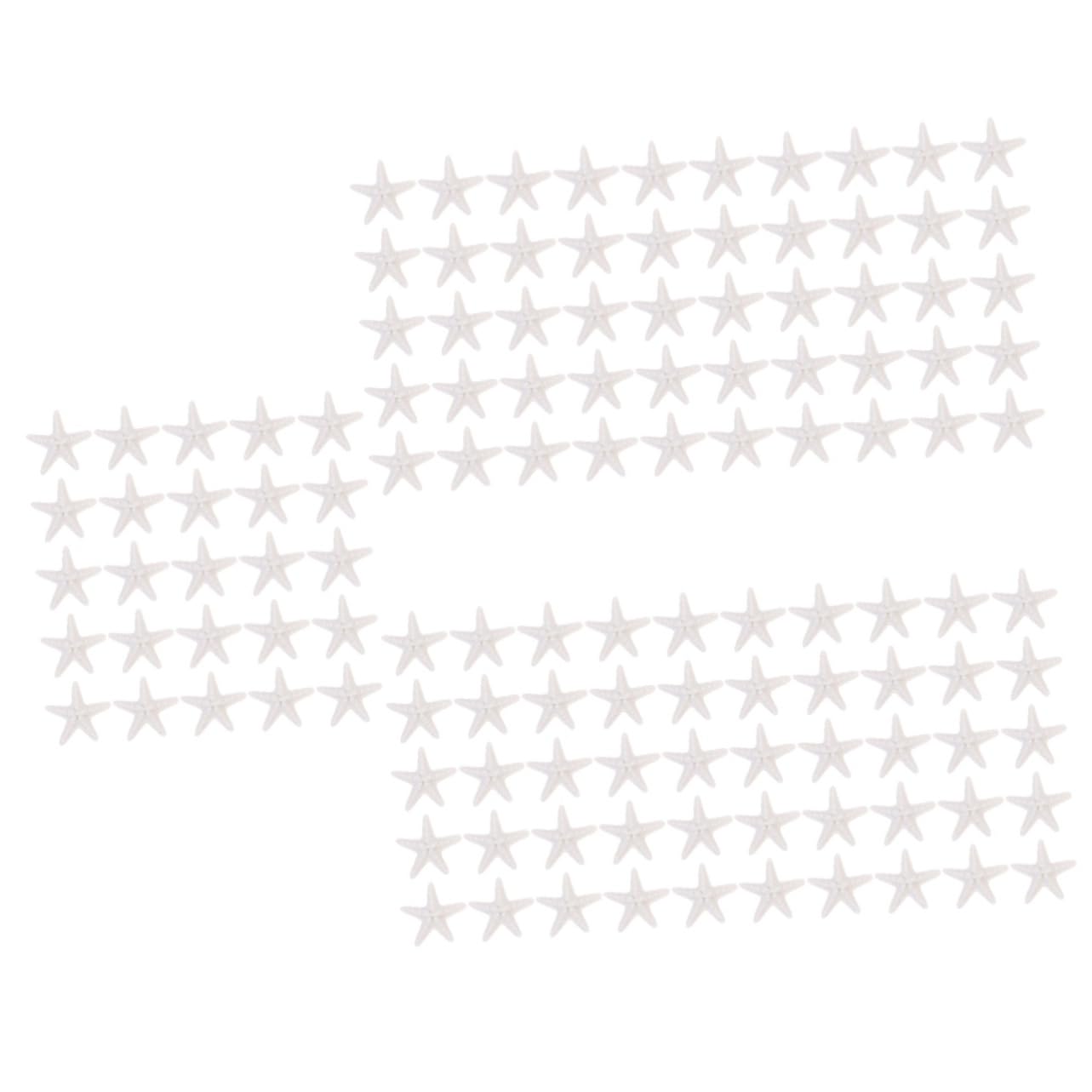 ABOOFAN 125 Pcs Simulation Étoiles De Mer Ornements Décorations D'Aquarium Nautique Étoiles De Mer Nautiques Décor De Style Hawaïen Thème De Plage Décor De Mariage Ornements D'Étoiles De