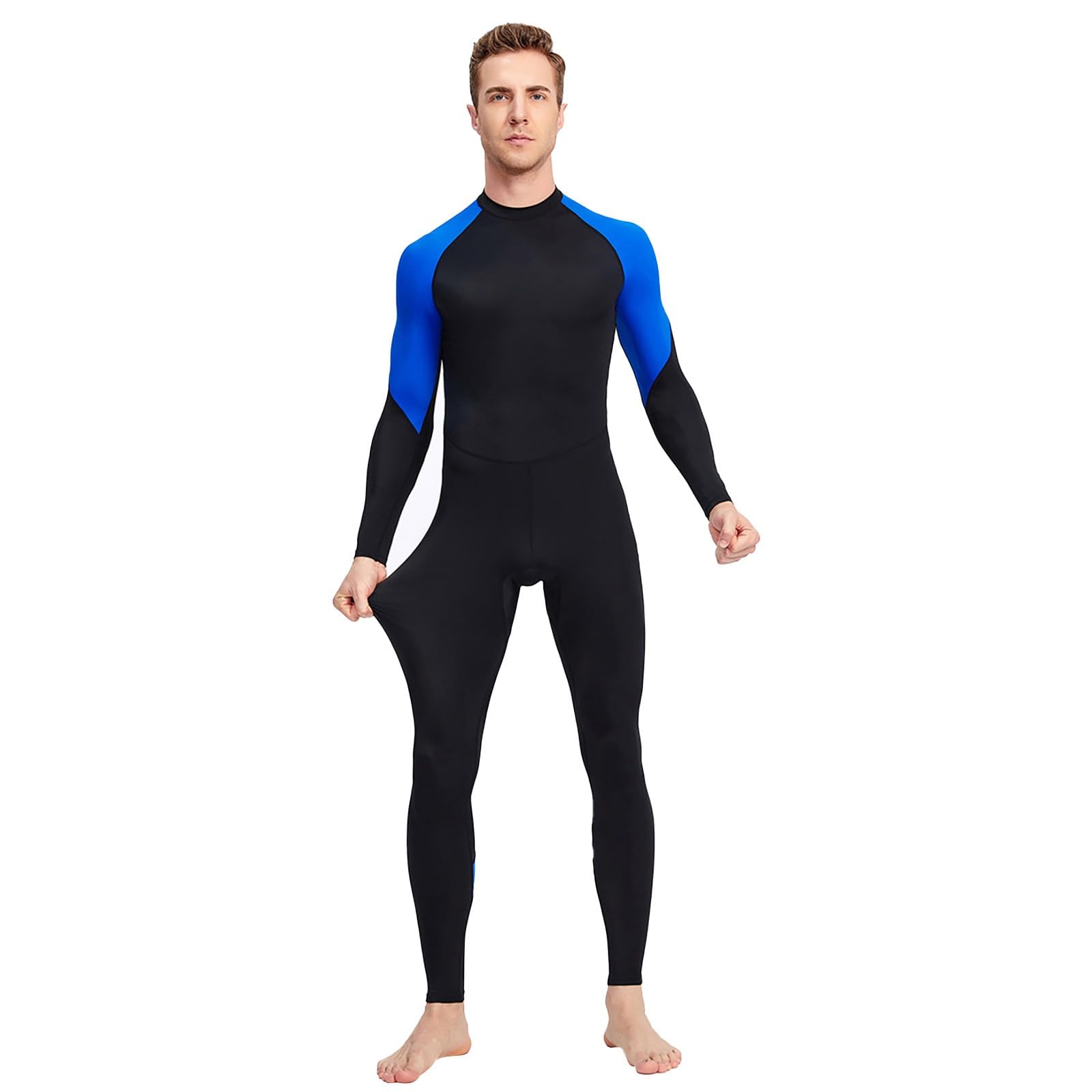Traje de neopreno para adultos, traje de baño de nailon para hombre, talla M 3XL, traje de neopreno completo para adultos, buceo, esnórquel, traje de baño para hombre