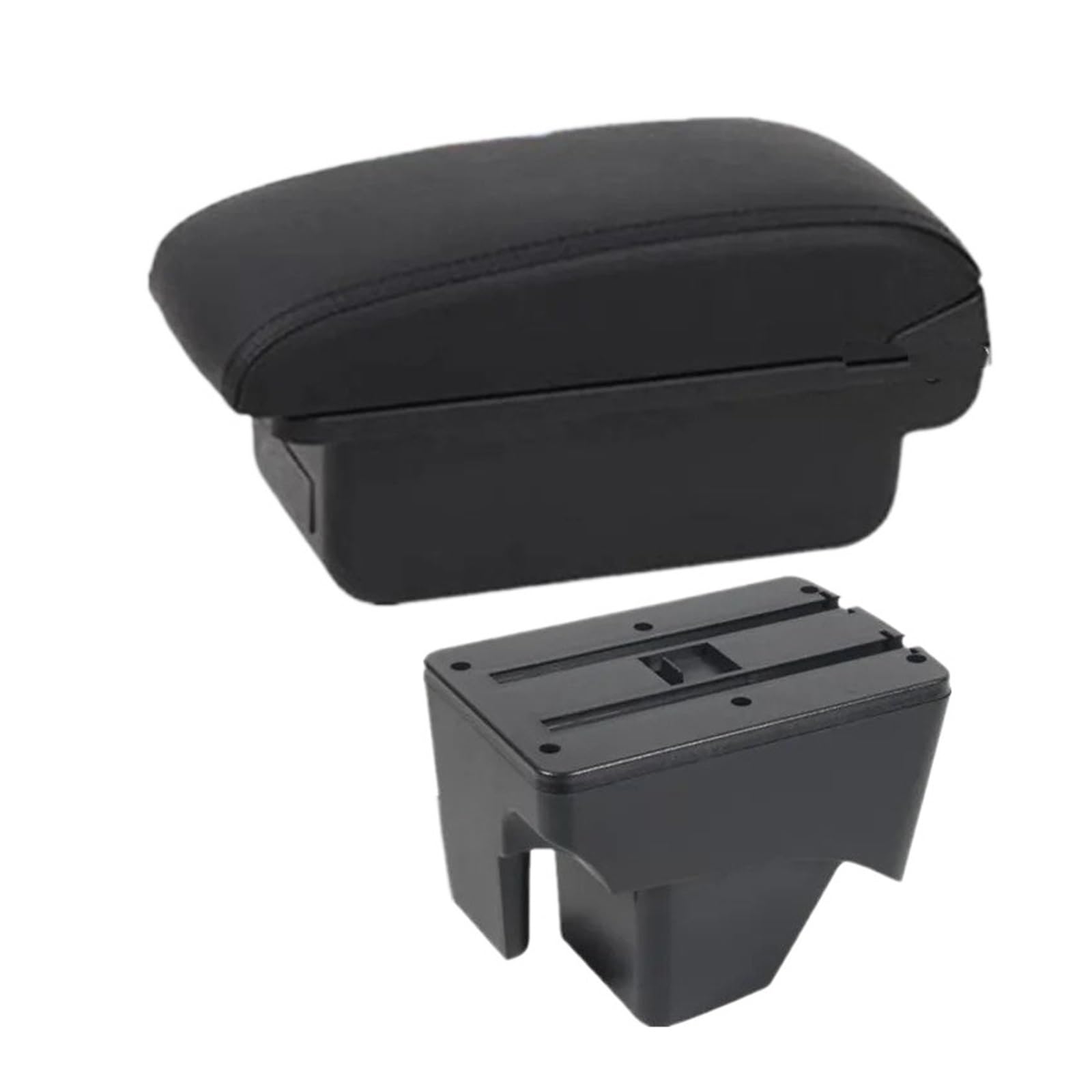 Ggwqoops Car Armrests For VW For TERA 2025 Central Storage Box Interior Retrofit Car Accessories Armrest Box(A2 black line No USB)