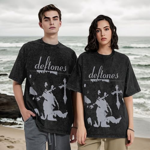 Washed T-Shirts Vintage Men Novel Fashion Unisex Short Sleeves Classic Tee4