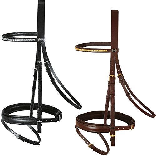 Passier Trense Trensenzaum JUNO schwarz engl. komb. + Zügel, Größe Pferd:Pony