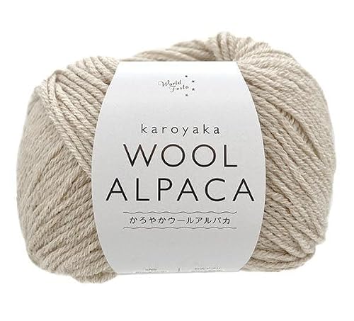ユザワヤ(Yuzawaya) Karoyaka Wool Alpaca Yarn, Sport Weight, Color 102