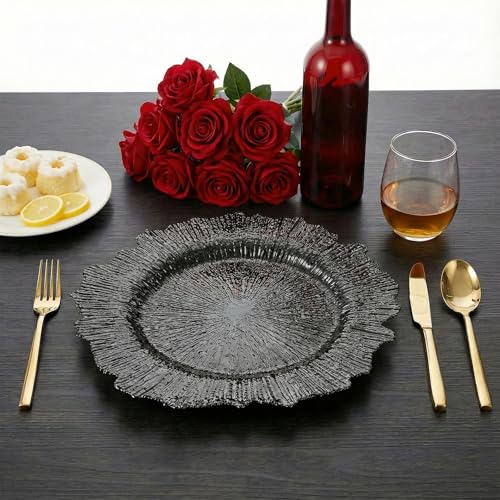 Platos cargadores plástico reutilizable 100 piezas 12 pulg miniatura 3