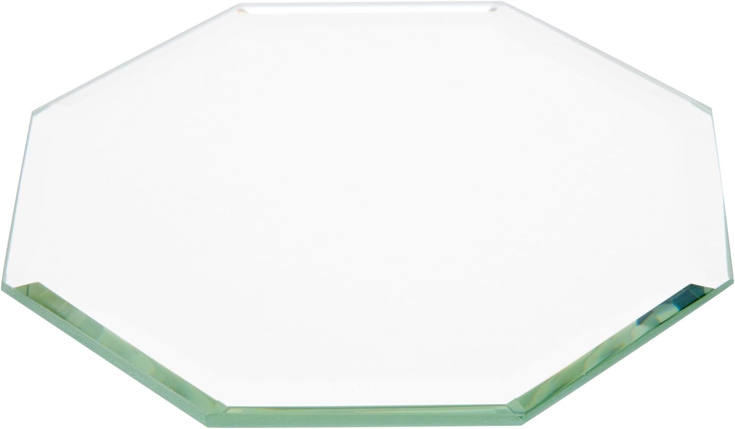 Plymor 3.5" Octagon, 3mm Thick Beveled Glass Mirror, Pack of 24