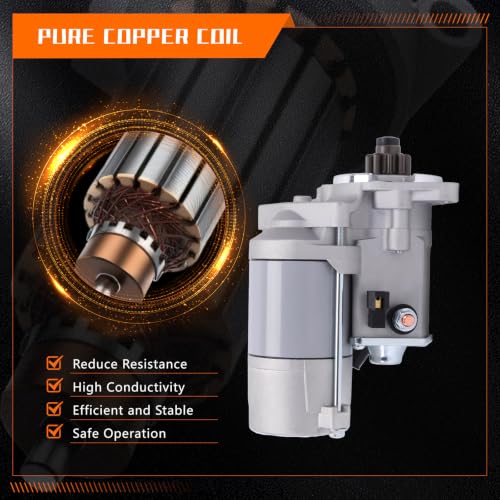 PumpShark Starter Motor 17123-63013 17123-63016 12V 2 kW 9T miniatura 6