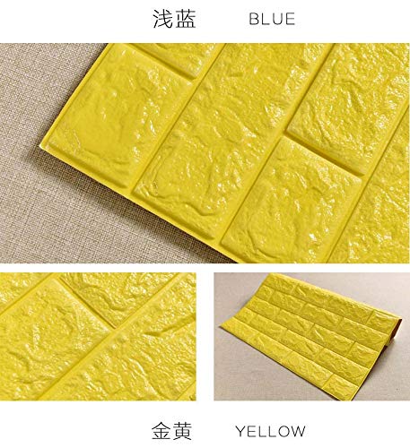 Amazon.co.jp: 3D 壁紙 レンガ 防音シート 防水 壁紙 断熱 DIY