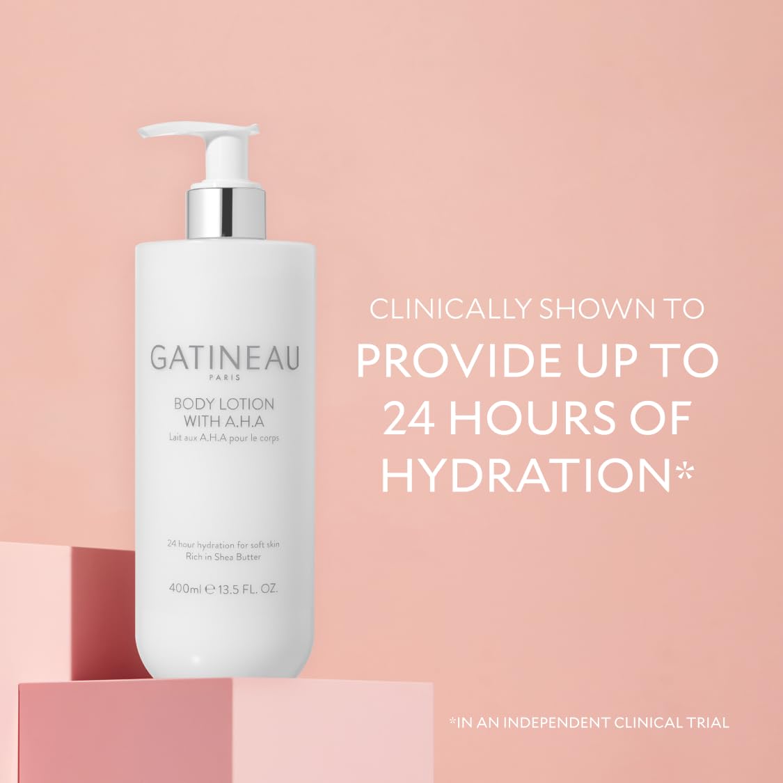 Gatineau - AHA Body Lotion, Duo Pack, feuchtigkeitsspendend für trockene Haut (400 ml x 2 Flaschen) | Hydrating Body Lotion Duo with Shea Butter Hilft trockene Haut mit AHA-Technologie zu peelen, weich zu machen und zu glätten