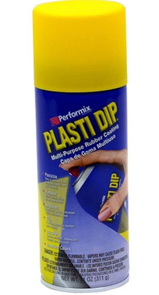 Plasti Dip Yellow Spray – 11oz Aerosol Rubber Coating – Peelable, Flexible & Insulating Coating for Tools, Crafts, Automotive, DIY Projects