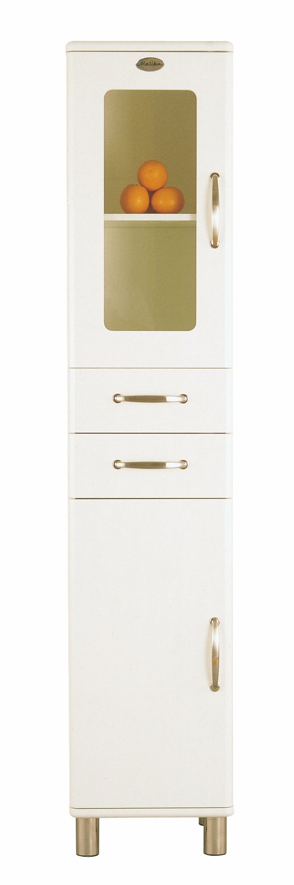 Tenzo Designer High Cupboard, White, 200 x 41 x 40 cm