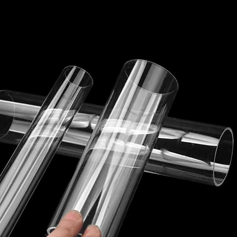 Big Size Clear Acrylic Tube, for Fish Tank Aquarium Supplies Hydroponics Watering Transparent Pipe(120x110x500mm)