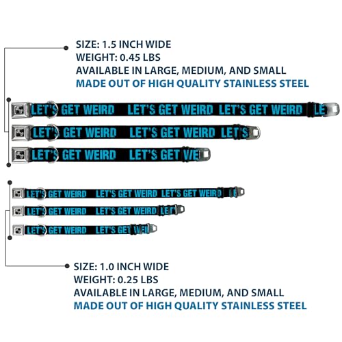 Collier de chien en forme d'os Buckle Down ajustable pour éviter les irritations du cou medium