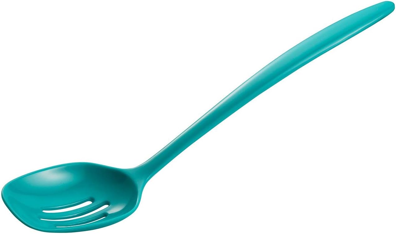 Gourmac Hutzler 12 Inch Melamine Slotted Spoon (Red)