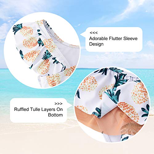 image for swimsobo Toddler Baby Girls Bathing Suit Colorful Hawaiian Pineapple P