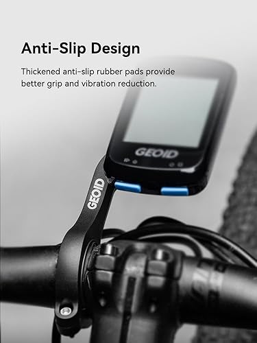 Miniatura 6 de GEOID Soporte para computadora de bicicleta, soporte frontal exterior para bicicleta de carretera, compatible con Garmin Wahoo Bryton Magene Cycplus