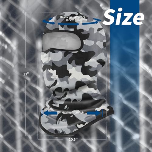 Image of YESLIFE Balaclava Ski Mask for Men and Women, Winter Face Mask, Shiesty for Skiing, Snowboarding & Motorcycle