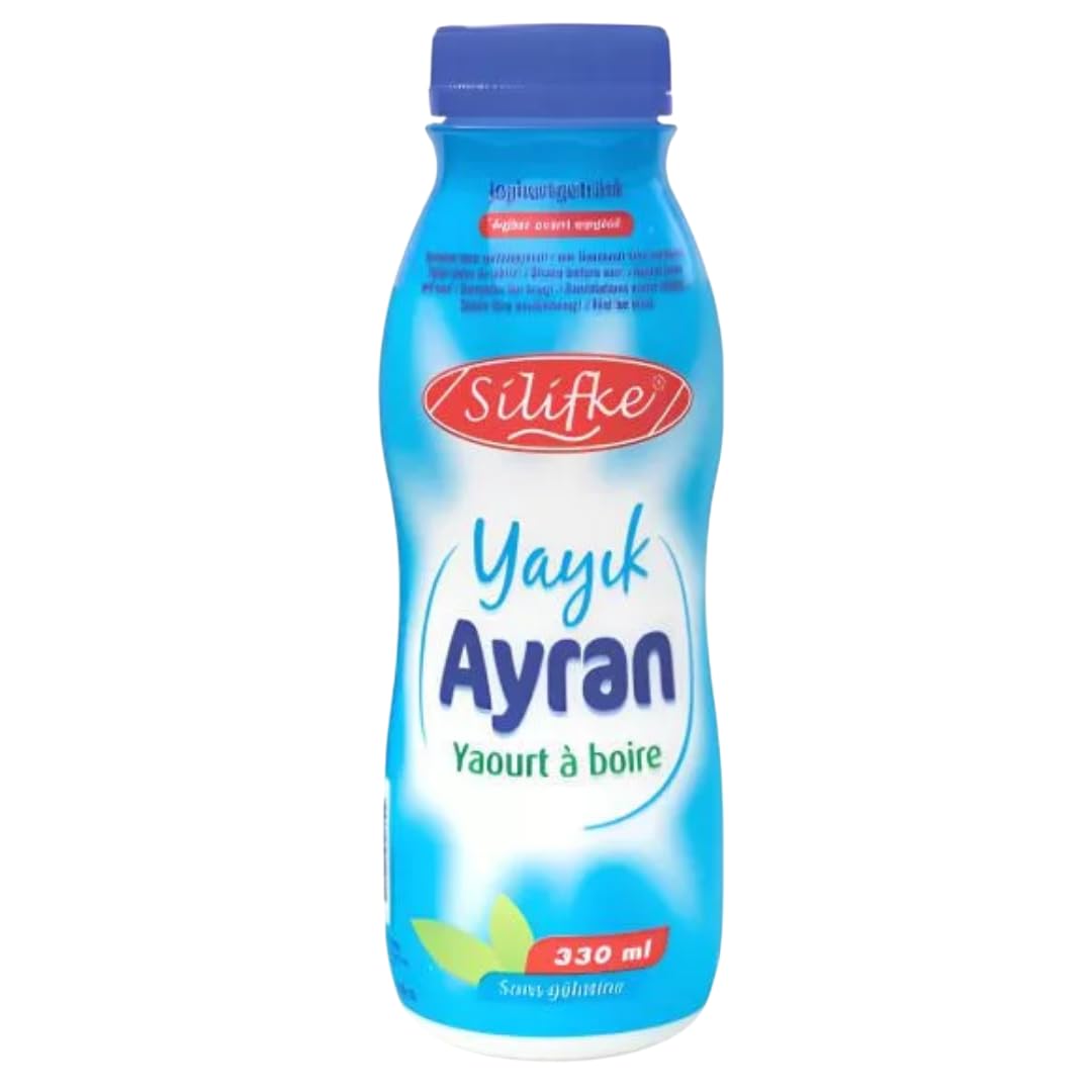 Silifke Ayran – Bebida de yogur con leche, práctico y refrescante 330 mililitros, 12 Él