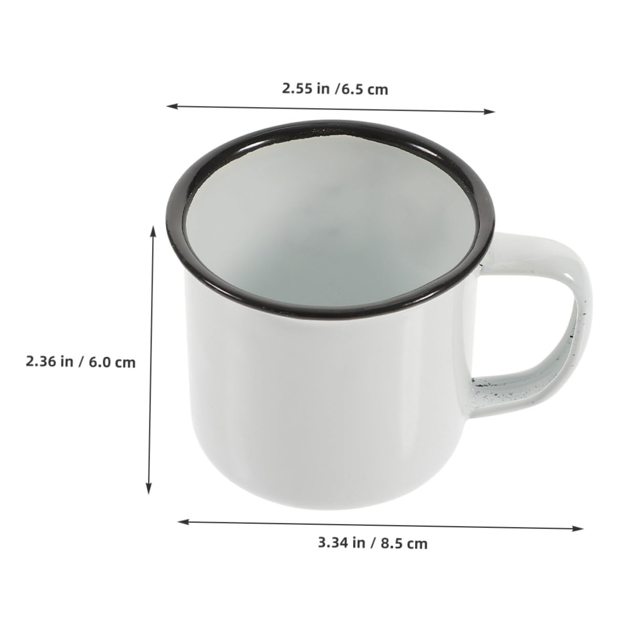 VICASKY 12 Stck. Teiliges Emaille Trinkbecher Vintage Design Vielseitige Camping Tassen für Kaffee Tee Wasser Retro Stil als für Outdoor Picknick Geburtstag Weihnachten