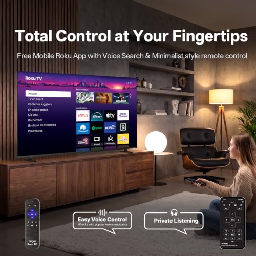 Image of HORION Roku TV 32 inch QLED Smart HD Television with Quantum Dot Color