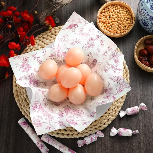 Hojas de papel encerado impermeable con diseño de pájaros de cocina 6