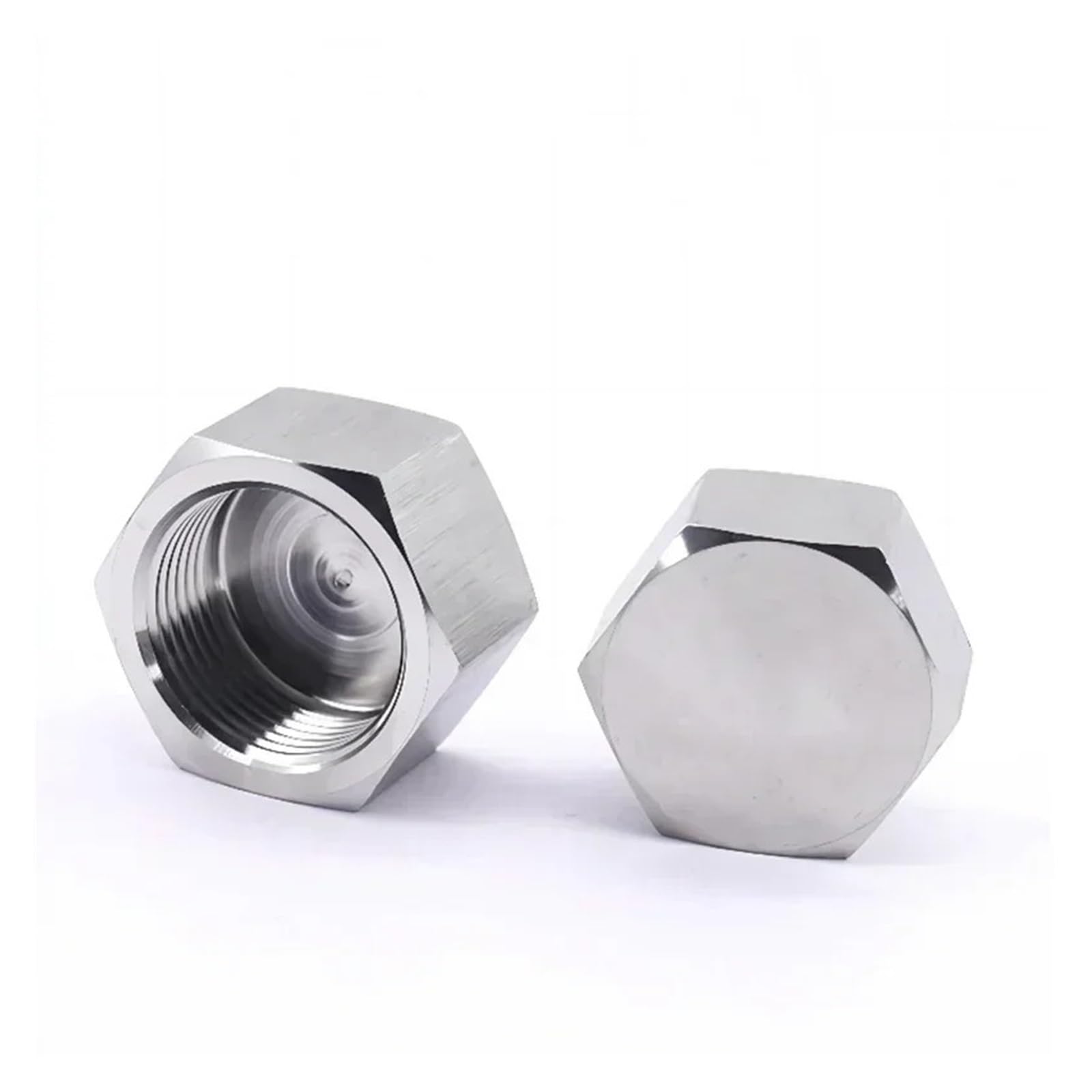 1pc 1/8" 1/4" 3/8" 1/2" 3/4" 1" NPT Metric Female Thread 304 Stainless Steel Hex Head End Cap Pipe Fitting(NPT1)