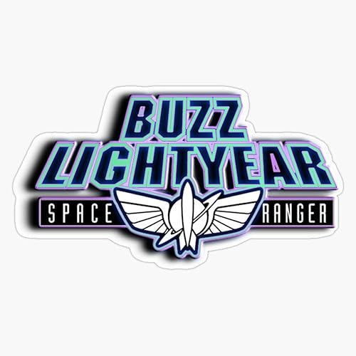 Buzz Lightyear - Space Ranger - Calcomanía de vinilo con logotipo para parachoques de 5 pulgadas