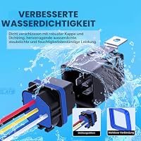 Gebildet 2 Stück 40/30 Ampere Wasserdichter Relaisschalter 12AWG Kabelbaumsatz mit Eingebauter Diode - 24V DC 5-Polige SPDT-Kfz-Relais Heißdrähte – Ansicht 2