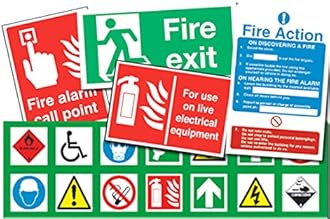 Fire Classifications PVC Waterproof metallic matte finishing Sticker Safety Sign Signature (factory sign)