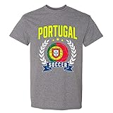 UGP Campus Apparel Portugal Soccer Laurel - 2018 World Football Cup T Shirt - Small - Graphite...