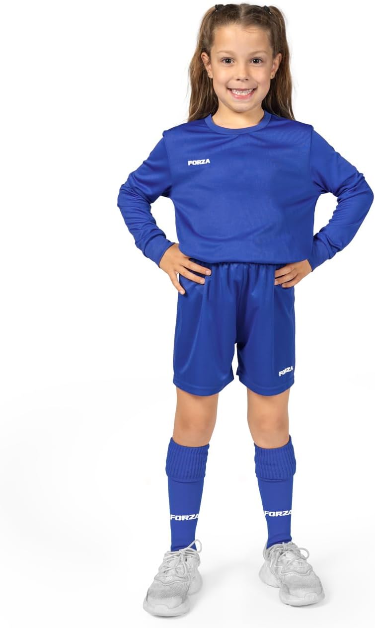 FORZA Kids' Classic Long Sleeve Soccer Kit - Comfortable and Stylish Uniform for Young Players