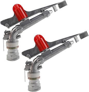 1.5" Agriculture Irrigation Spray Gun Sprinkler Large-Area Irrigation Spray Gun Garden Farm Watering Sprinkler 360 Adjustable Watering for Farms, Orchards, Tea Gardens, Forestry,Pack of 2 | Spray Gun Garden Farm Watering Sprinkler 360 Adjustable Watering for Farms, Orchards, Tea Gardens, Forestry,Pack of 2